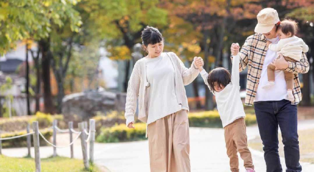 仲の良い家族の様子